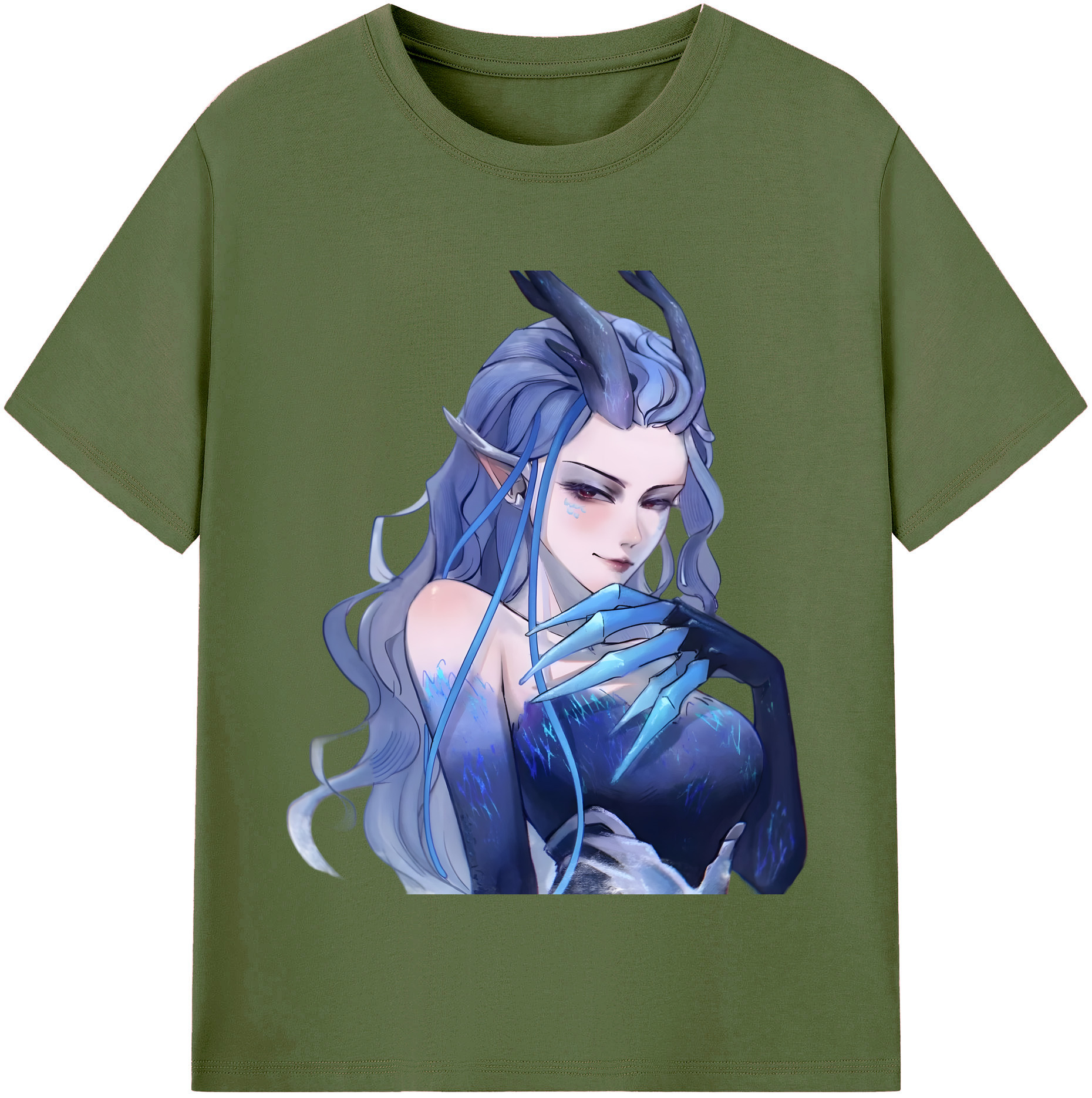 （画像用） Ne Zha 2 ナタ 魔童の大暴れ 綿100％半袖Tシャツ（フロントプリント）